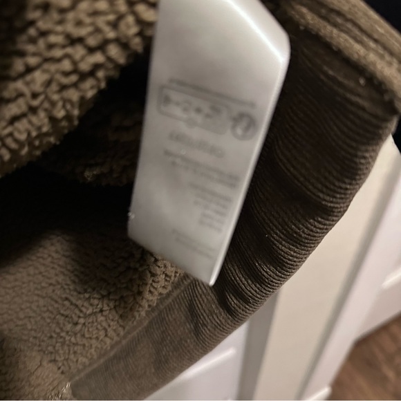 Free People Mia Henley Sweatshirt Size: Large in Brown Wood Green - Picture 10 of 10